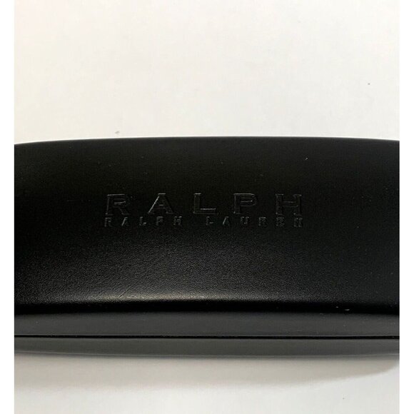 Ralph Lauren Black Clamshell Case For Eyeglasses Sunglasses With Cleaning Cloth - Picture 3 of 11